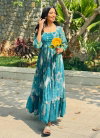 Misty Mix Cotton Long Western Dress Wholesale Clothing Suppliers In India